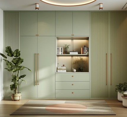 Tủ áo chất liệu gỗ MDF, cánh sơn