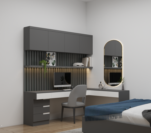 Bàn học kết hợp bàn trang điểm