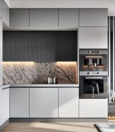 Tủ dưới gỗ cánh phủ Melamin 2