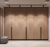 Tủ áo chất liệu gỗ MDF, cánh phẳng không có đèn led