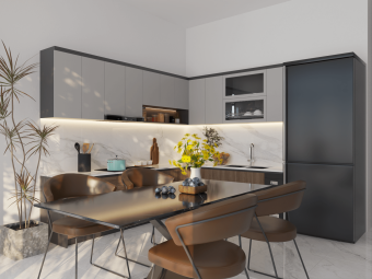 Thiết kế nội thất phòng bếp nhà Anh Mạnh