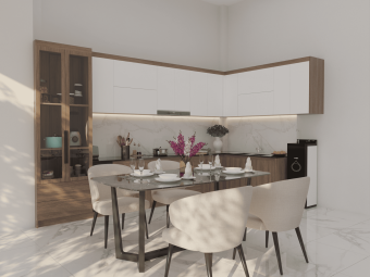 Thiết kế nội thất phòng bếp nhà Anh Tài - Xã Đồi 61